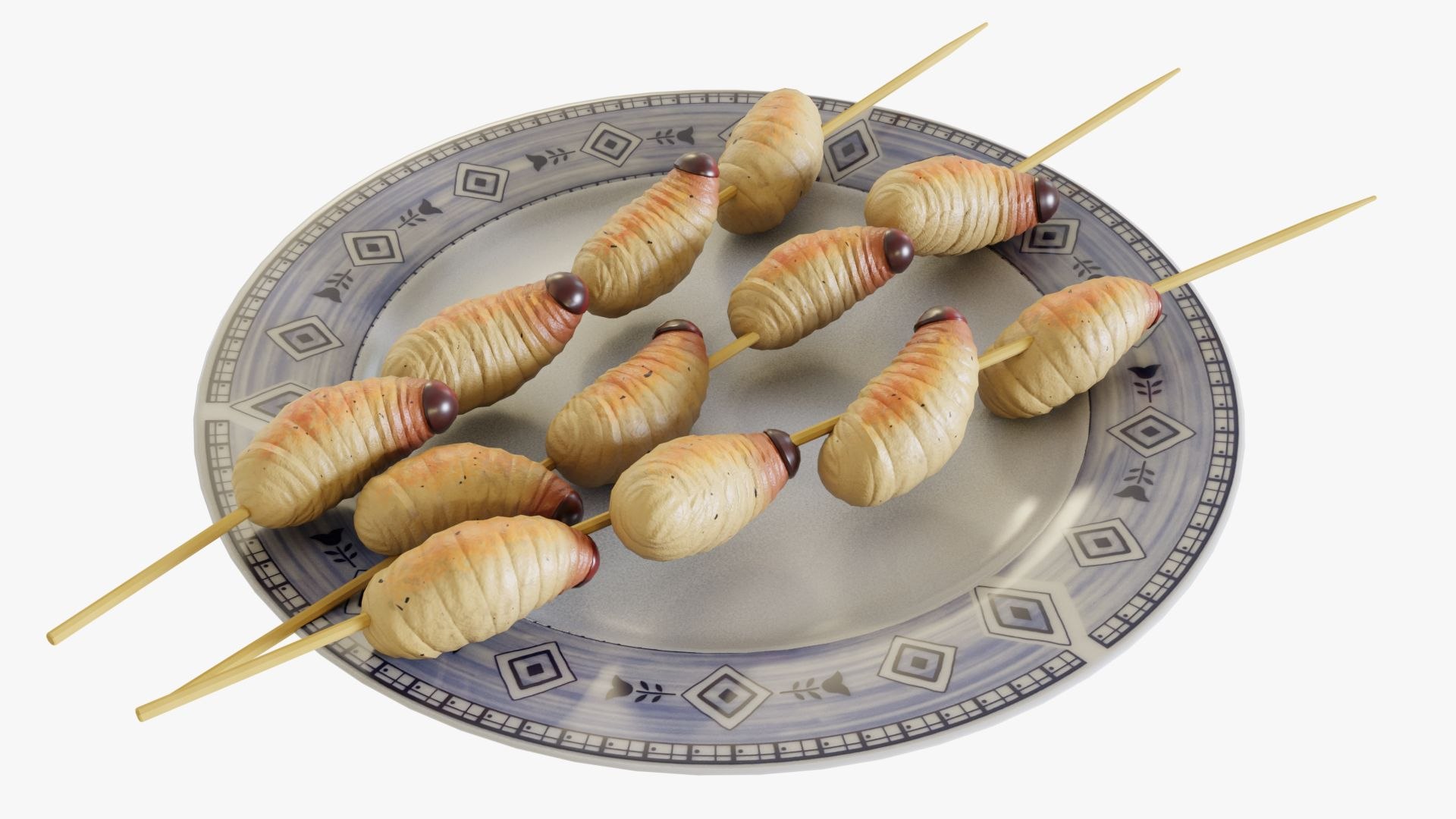3D Sago grubs model https://p.turbosquid.com/ts-thumb/vQ/BpEYig/gQ/0001/jpg/1764446949/1920x1080/fit_q87/3b0134b36620444b5b6762a668aedaa3809a8a90/0001.jpg
