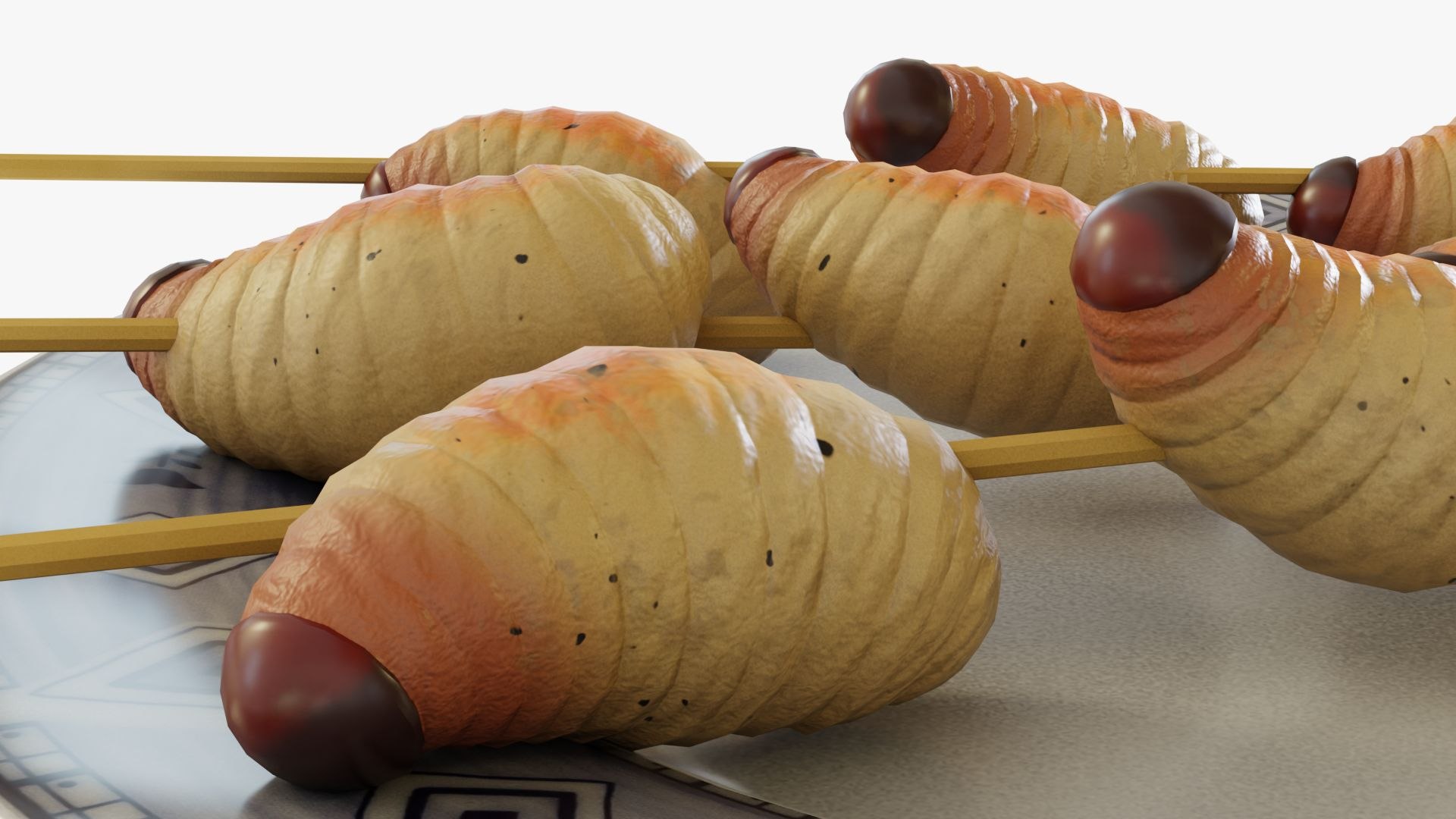 3D Sago grubs model https://p.turbosquid.com/ts-thumb/vQ/BpEYig/kl/0007/jpg/1764446952/1920x1080/fit_q87/08c2ffc67ddcab10160ae13b080edfe6d59c0620/0007.jpg