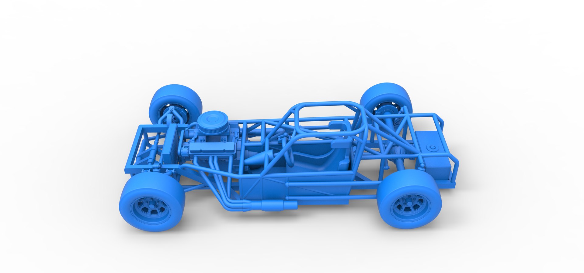 3D Diecast Small Block Supermodified Race Car Base Scale 1 To 25 ...