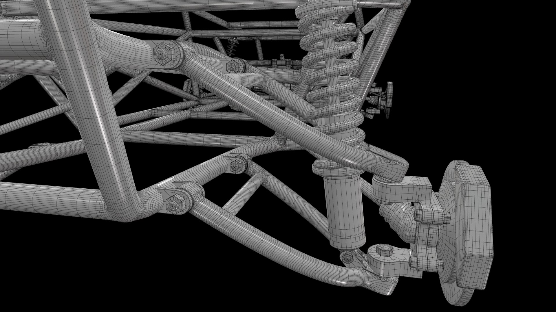 3D Model Buggy Frame Suspension - TurboSquid 1667188