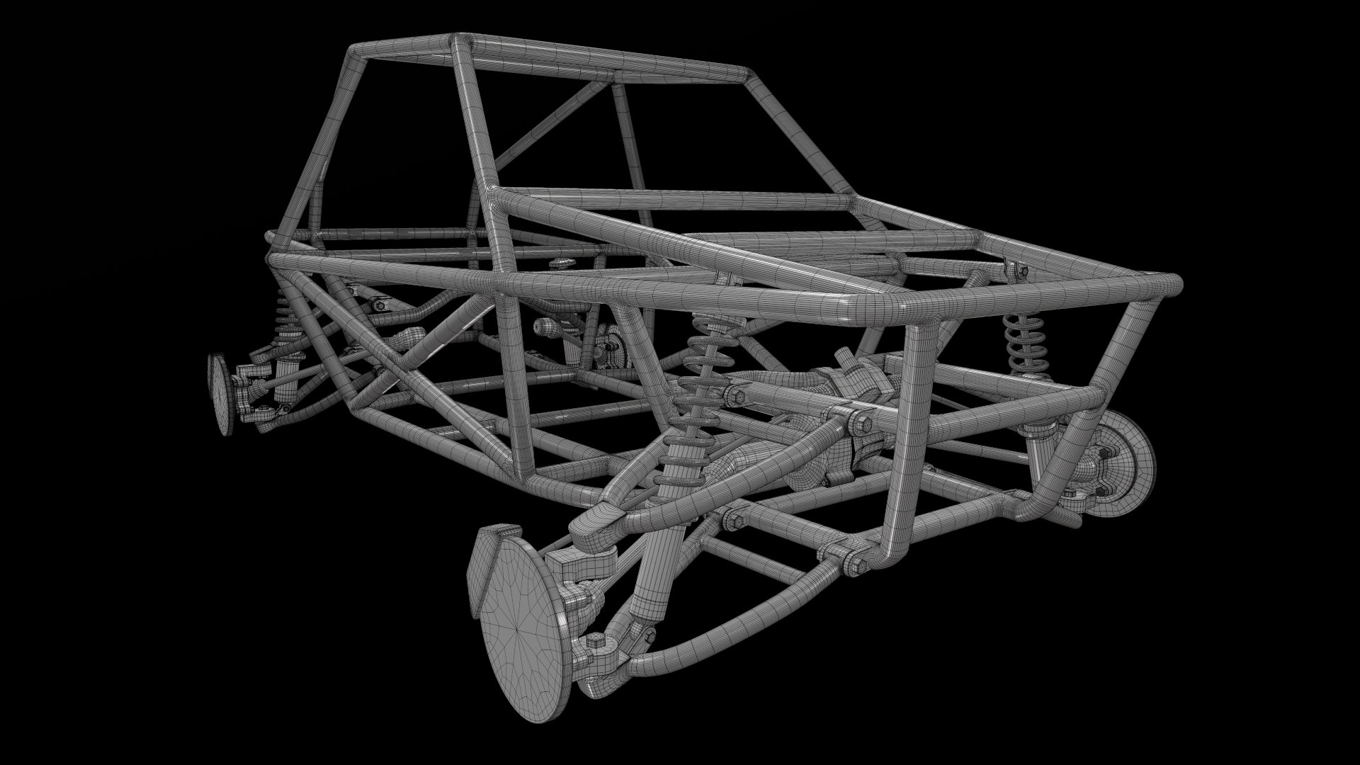 3D Model Buggy Frame Suspension - TurboSquid 1667188