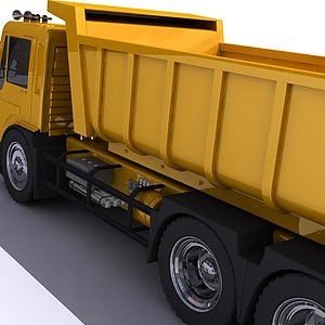 tipper truck 3d obj