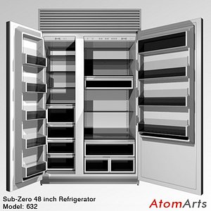 3d 48 inch refrigerator