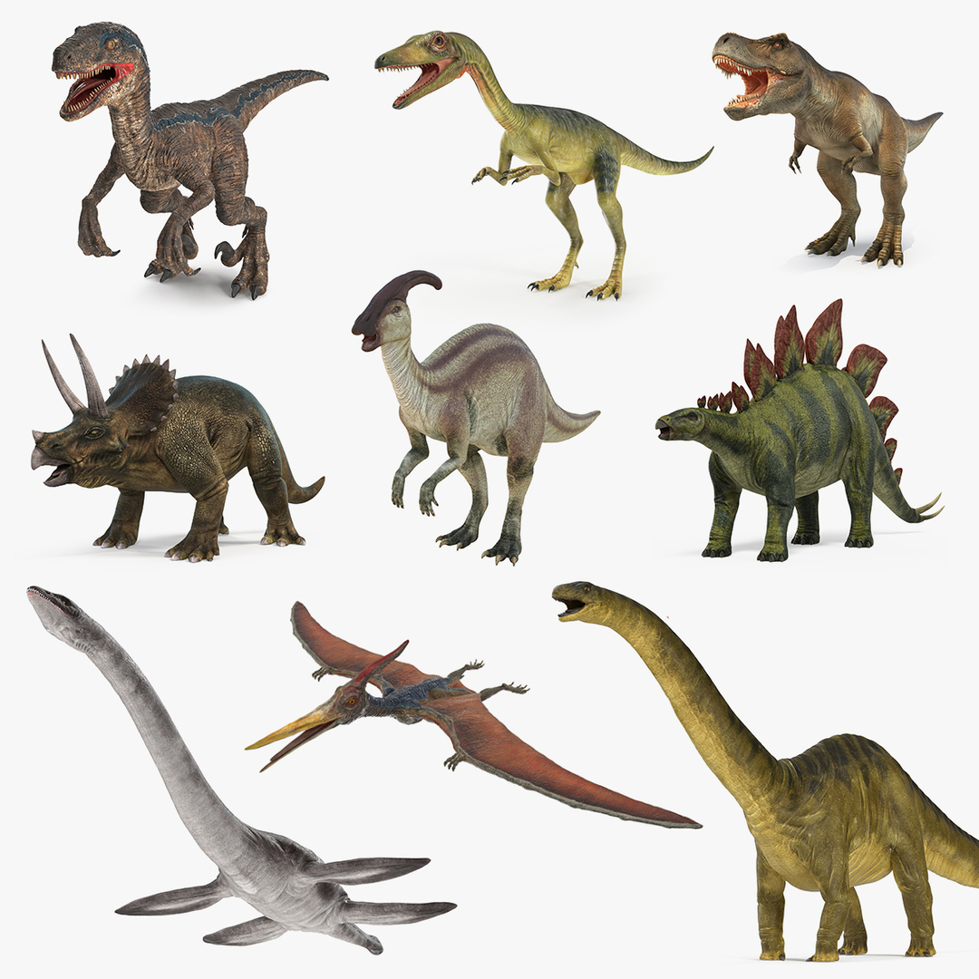 Dinosaurs 3d models тингеверс