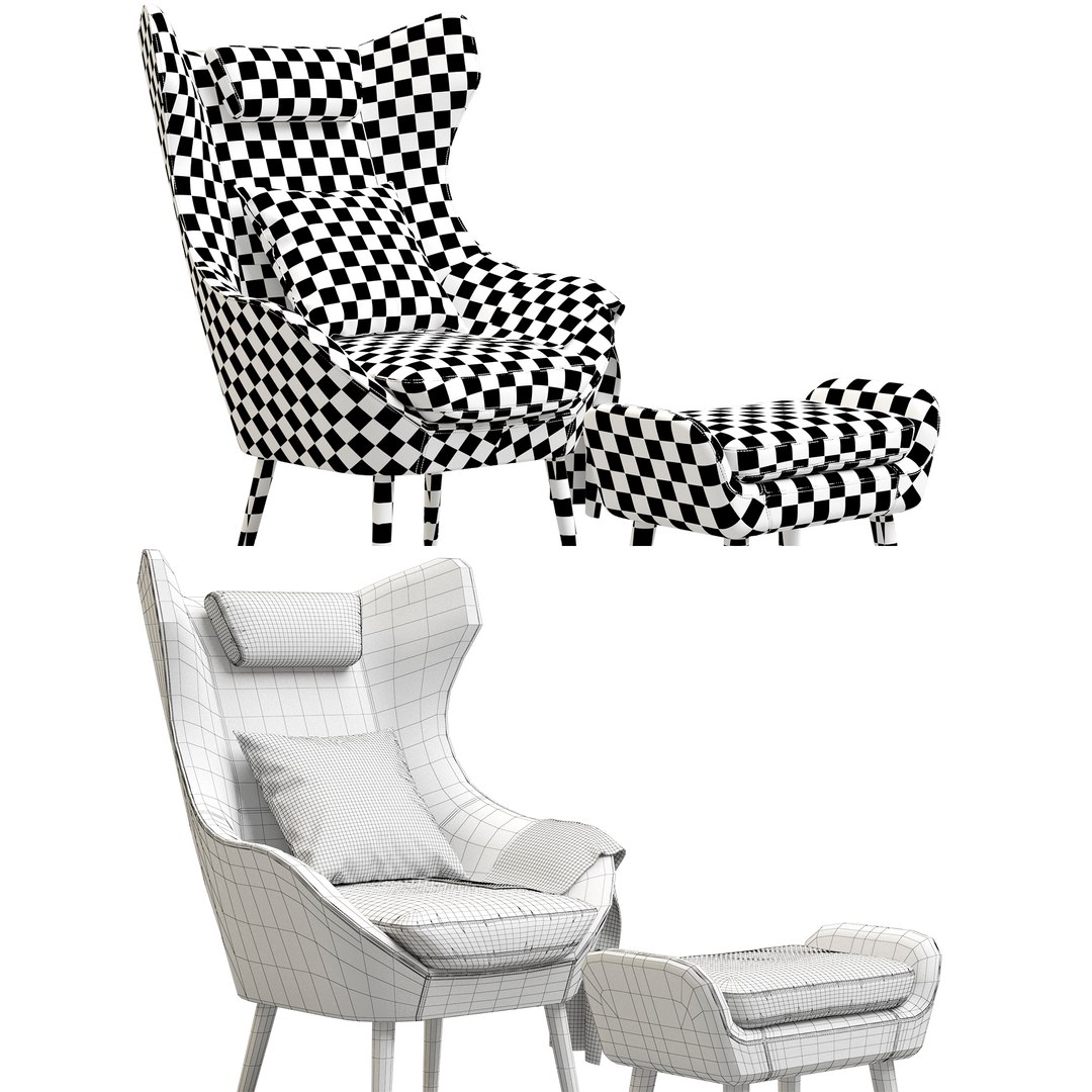 3D Model Scandi Armchair - TurboSquid 1939877