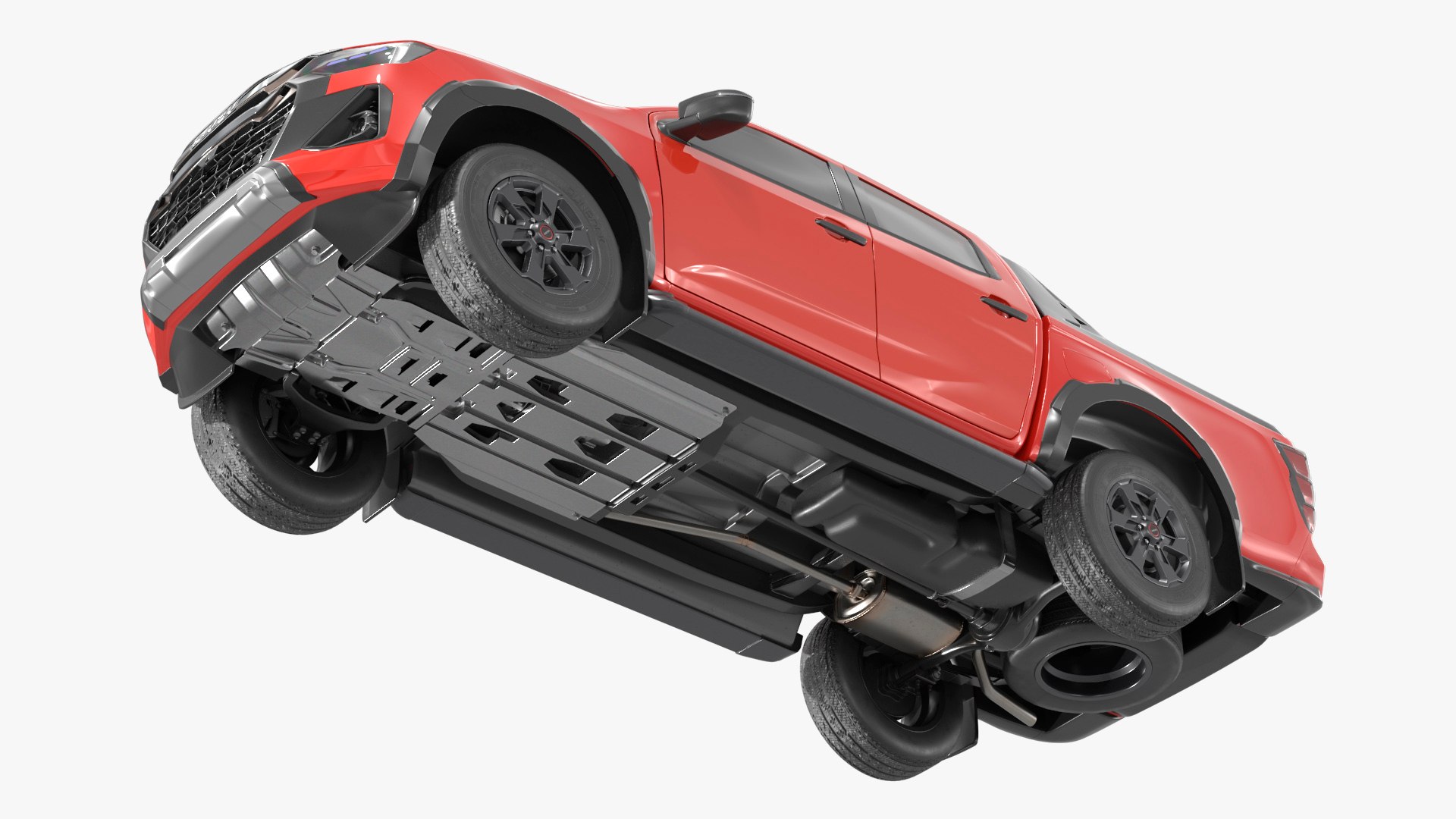 3D Isuzu D-MAX 4x4 Truck Red Rigged - TurboSquid 2399486