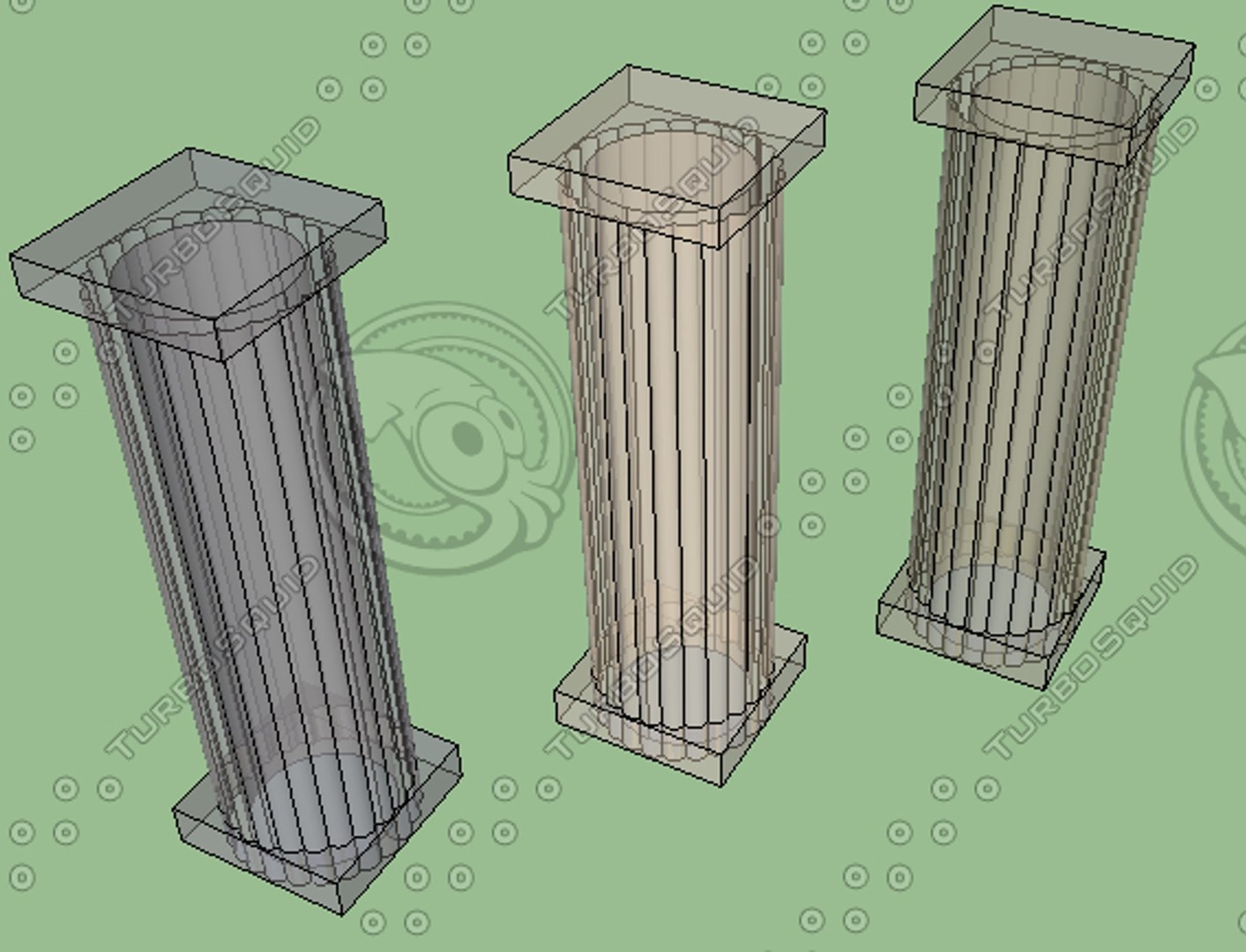 3ds max column pillar mmorpg