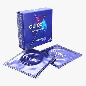 Condom small box with individual packages 3D model