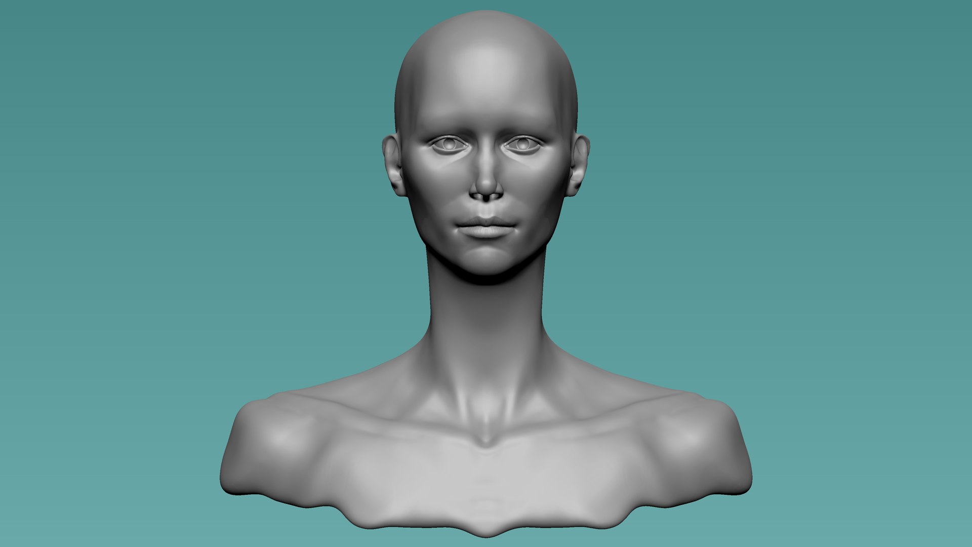An Anatomically Correct Sculpt of the Womans Head 3D model TurboSquid 1788209