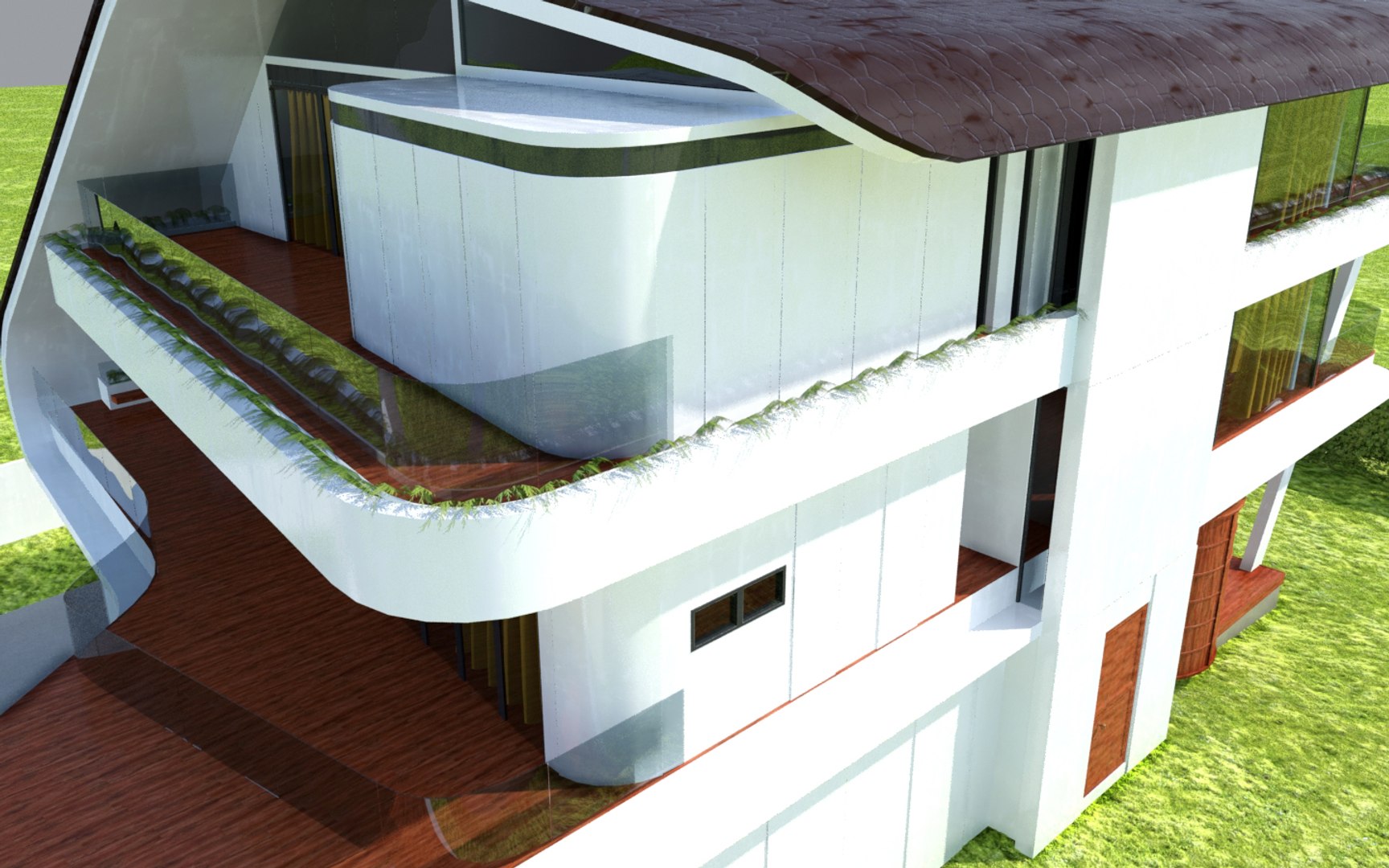 modern house dxf
