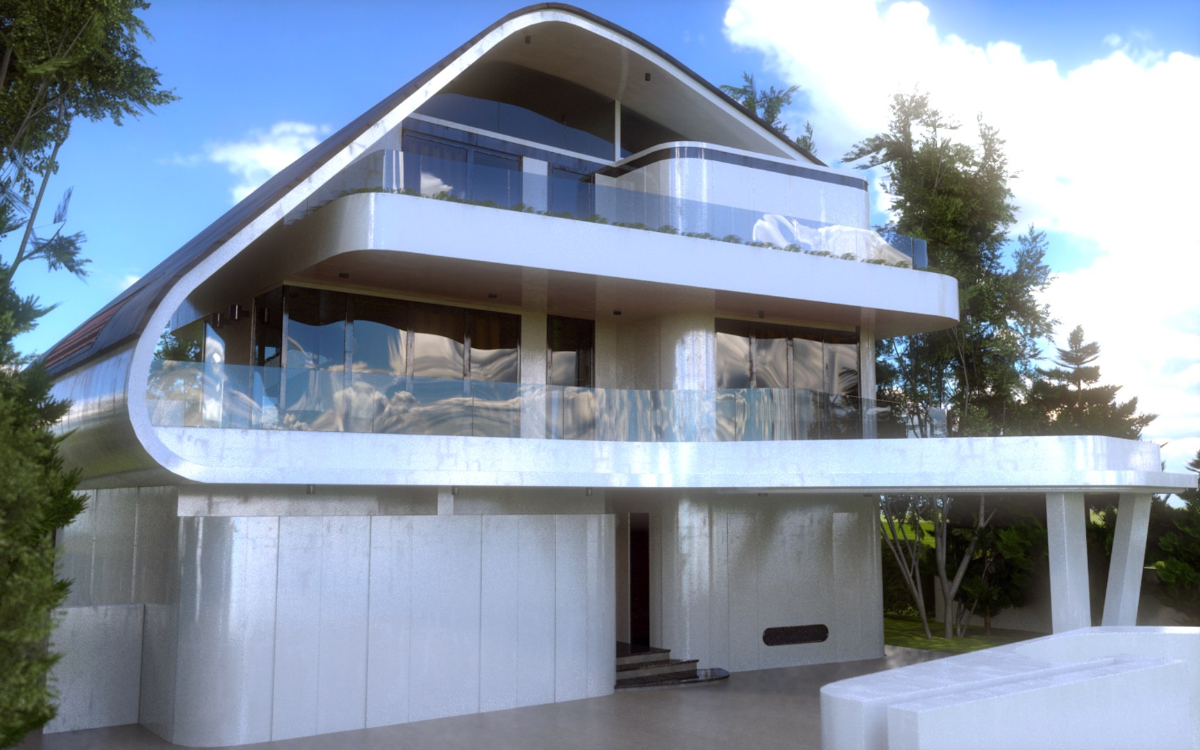 modern house dxf