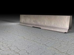 free obj model barrier barricade