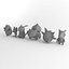 Pokemon Low Poly Jogo Pronto Pack Pikachu Balbasau
