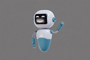 ChatBot Happy Robot 3D model