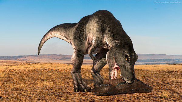 modelo 3d T Rex comiendo animado aparejado - TurboSquid 2102891