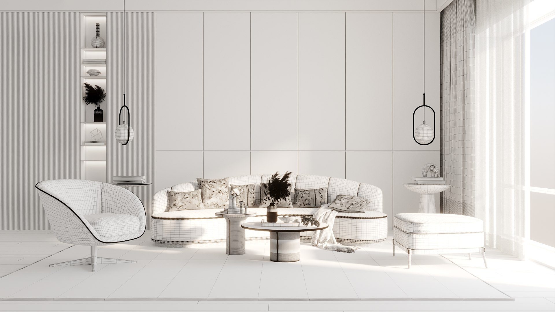 Modern Living Room set 01 3D model - TurboSquid 2097515