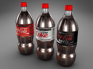 One Liter Coke Bottles