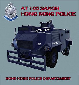 3d model 105 police hong