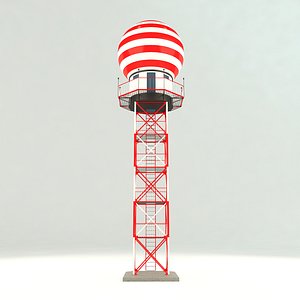 equipment weather radar 3D model