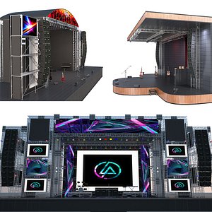 3D outdoor stages model