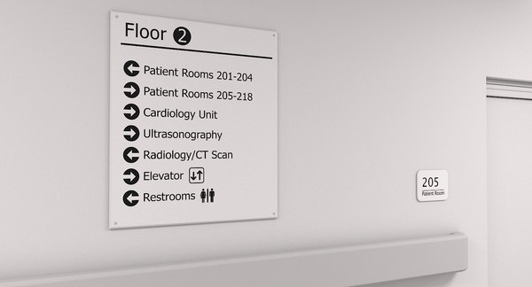 Hospital hallway 2 3D model - TurboSquid 1257354