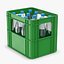 caisse en plastique avec des bouteilles