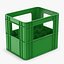 caisse en plastique avec des bouteilles