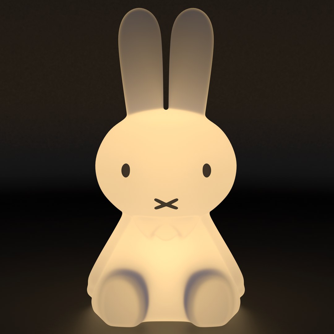 3D Miffy Bunny Lamp Lights - TurboSquid 1169121