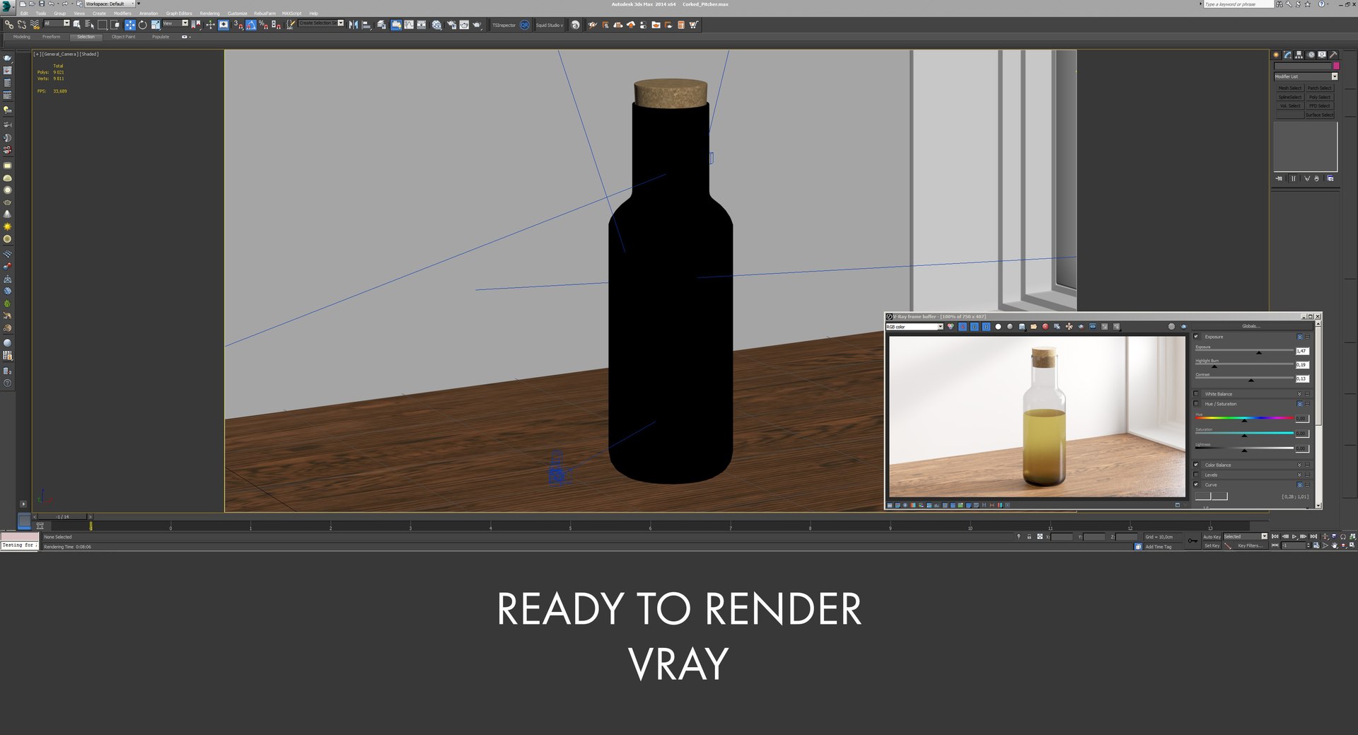 Realistic corked pitcher 3D model - TurboSquid 1468170