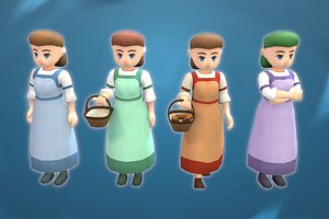 3D Stylized NPC - Peasant Calla