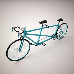 3d tandem bicycle model