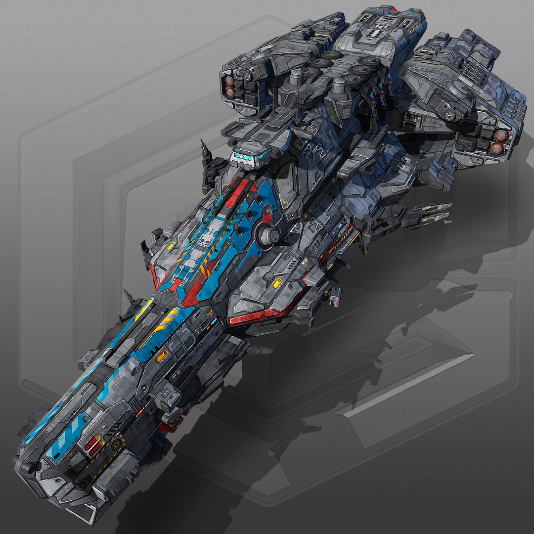 Sci fi battleship g6 3D - TurboSquid 1274363