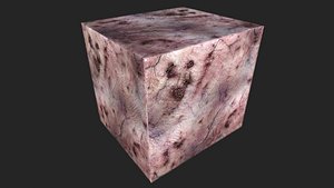 3D Zombie Rotten Skin 4K PBR Texture model