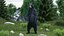 Standing Black Bear