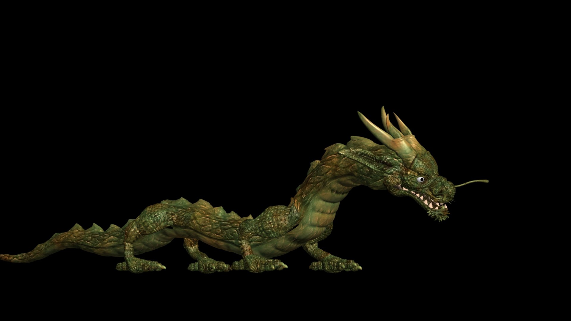 3D Chinese Dragon Rigged Model - TurboSquid 2029777