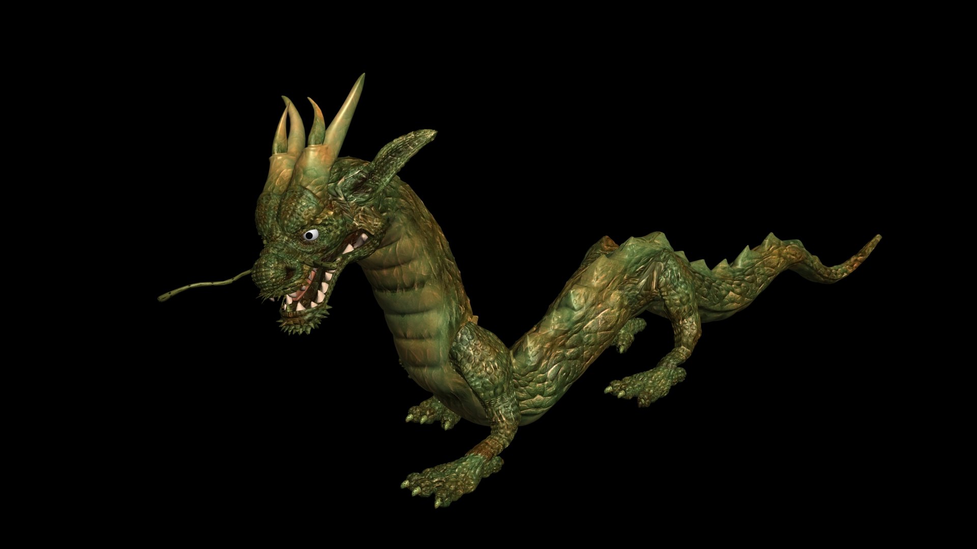 3D Dragon Adult Rigged model - TurboSquid 1767258