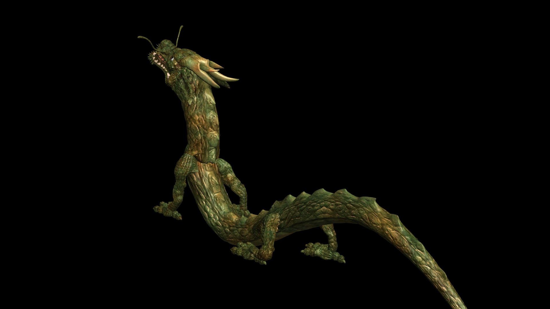 3D Chinese Dragon Rigged Model - TurboSquid 2029777