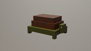 Voxel Low Polly Animal Turtle