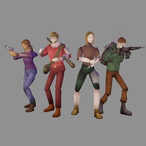 Retro Apocalypse survivors - animated