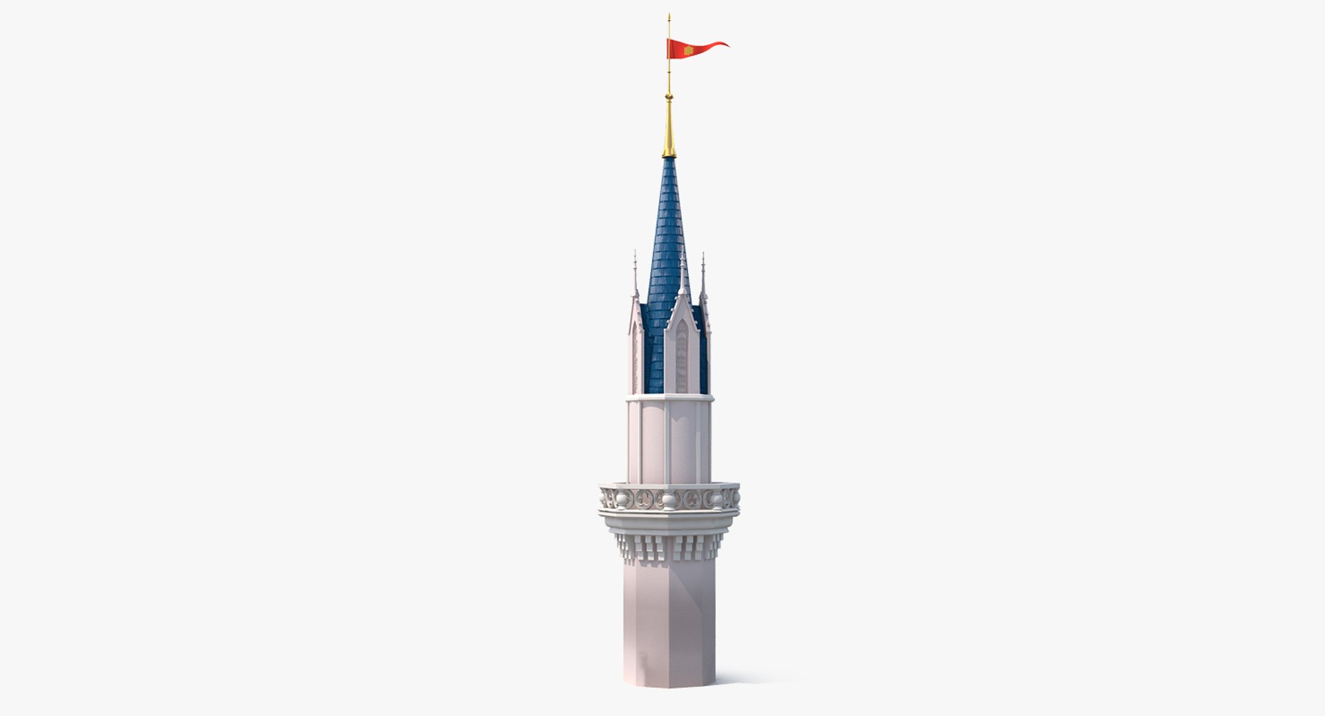 Castle Tower 3D model preview