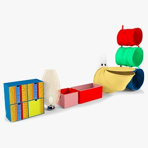 3d model of ikea furniture nursery