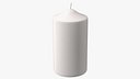 Dome Top Pillar Candle White