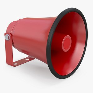 red horn speaker generic 3D