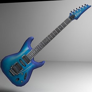 electric guitar low poly