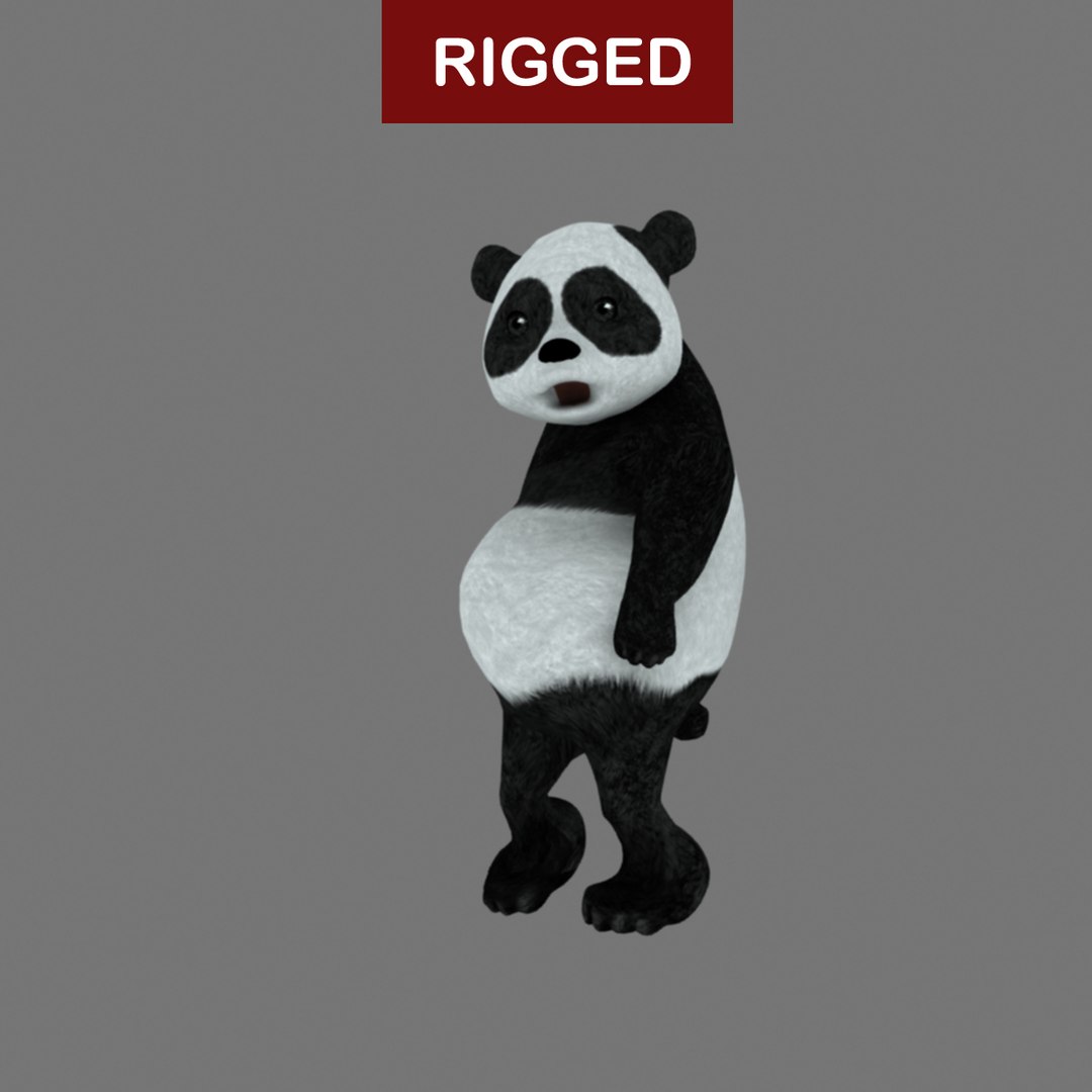 3d Rigged Panda