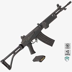 Machine Gun 13 Metal All PBR Unity UE Textures