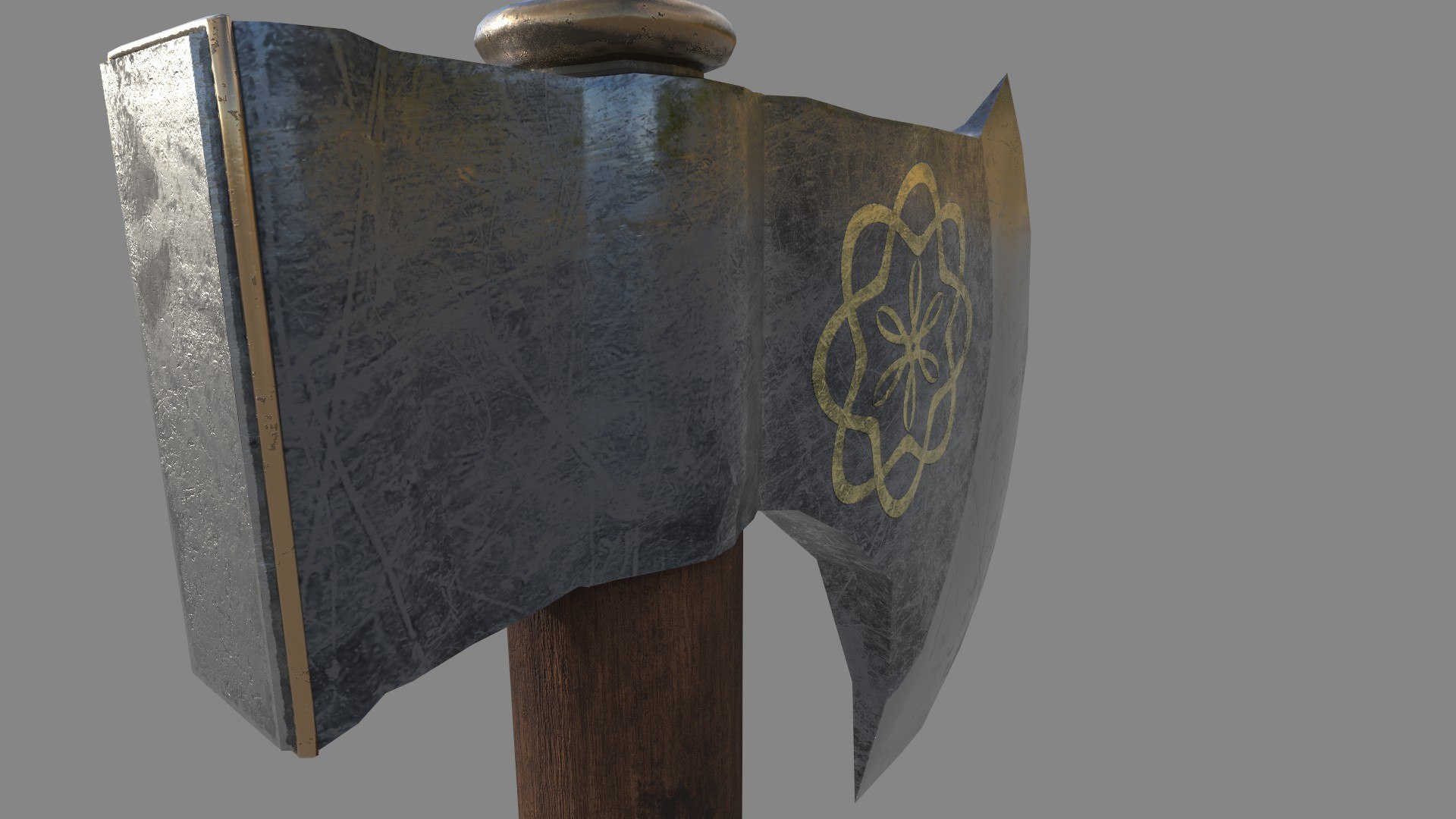 Medieval Battle Axe Photorealistic 3D https://p.turbosquid.com/ts-thumb/vR/pqgb42/IB/preview6/jpg/1652516752/1920x1080/fit_q87/afcb06710d38bb3a3d1009cb488f30debd8ef721/preview6.jpg