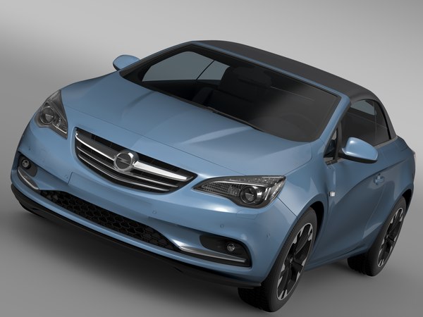 3d opel cascada turbo 2016 model