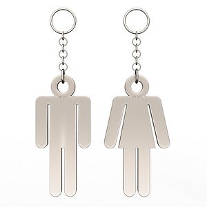 Male and Female Symbol Keychain