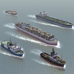 Civilian Ships 5 Set 2013